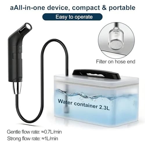 COSWE Electric Portable Bidet Sprayer Black 5000mAh | Travel-Friendly Hygiene Solution thumbnail 6