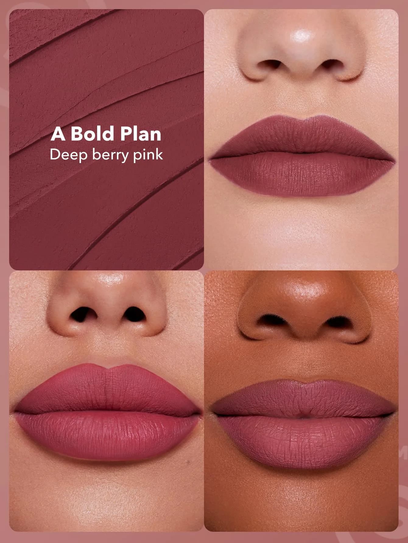 SHEGLAM Dynamatte Boom Waterproof Matte Lipstick Long Lasting Transfer Proof Lip Stick - A Bold Plan - view 5