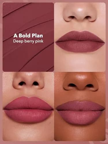 SHEGLAM Dynamatte Boom Waterproof Matte Lipstick Long Lasting Transfer Proof Lip Stick - A Bold Plan thumbnail 5