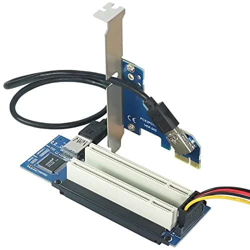 Trotwei Blue PCIe to PCI Adapter Card with USB 3.0 Cable | 3.2 oz (90.7 g) thumbnail 1