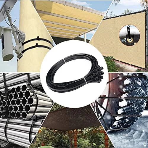 ANOSON Heavy Duty Zip Ties 24 inch | 220 lb Tensile Strength, 40 Pack, Black thumbnail 7