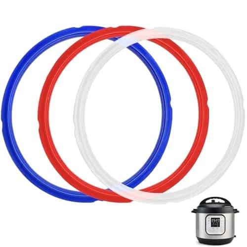 Fuator 8Qt Instant Pot Sealing Ring 3-Pack | Food-Grade Silicone Gasket for Instant Pot Duo, Lux, Ultra, Max, Nova, Smart Models thumbnail 1