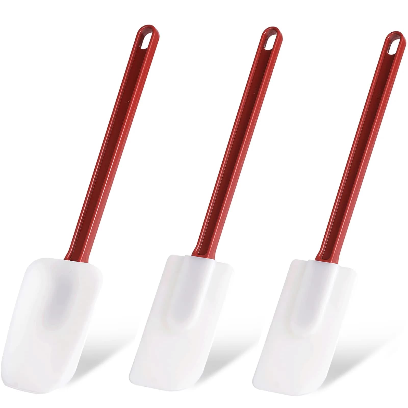 heffiso Silicone Rubber Spatula Set of 3, High Heat Set, Commercial Rubber Spatula Spoonula & Scrapers (9.5 Inches) - main product image