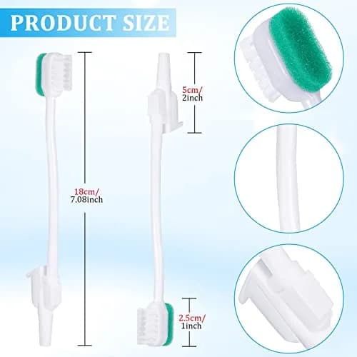 Didaey Oral Suction Swabs Sponge Toothbrush 18 cm (7.09 inches) | Pack of 10 Individually Wrapped thumbnail 2