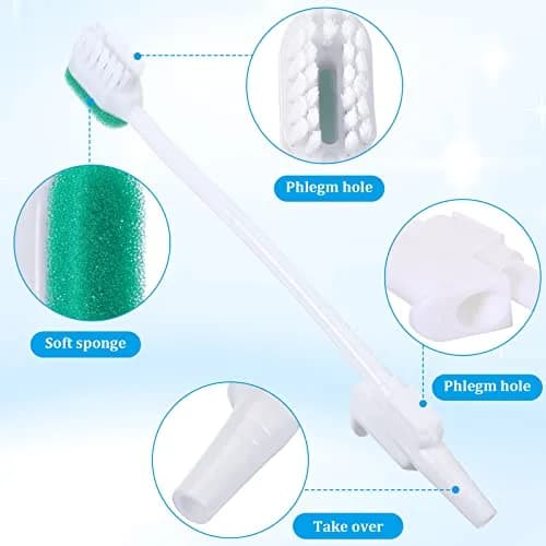 Didaey Oral Suction Swabs Sponge Toothbrush 18 cm (7.09 inches) | Pack of 10 Individually Wrapped thumbnail 3