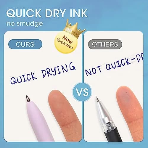 WRITECH Gel Pens Fine Point 0.5mm Blue Ink 8 Count | Smooth Ink Flow Writing Instrument thumbnail 4