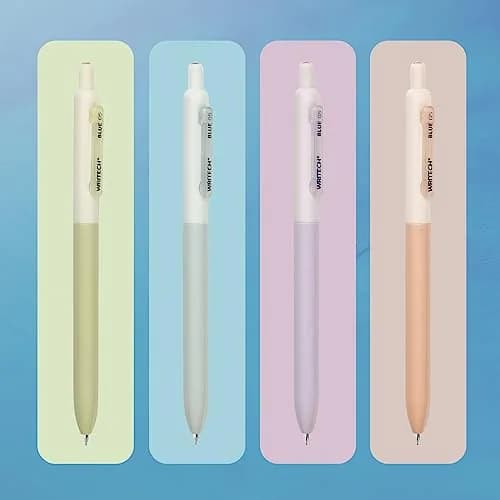 WRITECH Gel Pens Fine Point 0.5mm Blue Ink 8 Count | Smooth Ink Flow Writing Instrument thumbnail 5