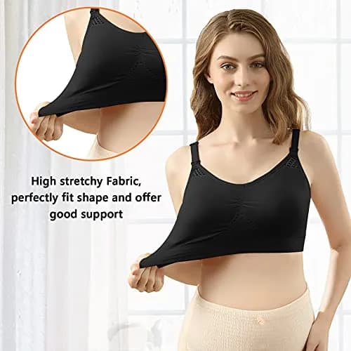 4HOW Hands-Free Pumping & Nursing Bra XX-Large | Adjustable Crossover Support for Breastfeeding Mothers thumbnail 5