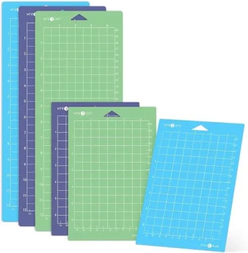 HTVRONT Cutting Mats for Cricut Joy/Joy 2, 6 Pack (3x 4.5x12in & 3x 4.5x6.5in) | Strong Stickiness & Durable thumbnail 1