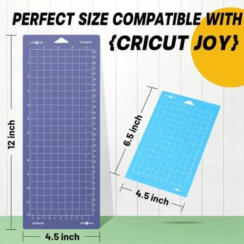 HTVRONT Cutting Mats for Cricut Joy/Joy 2, 6 Pack (3x 4.5x12in & 3x 4.5x6.5in) | Strong Stickiness & Durable thumbnail 2