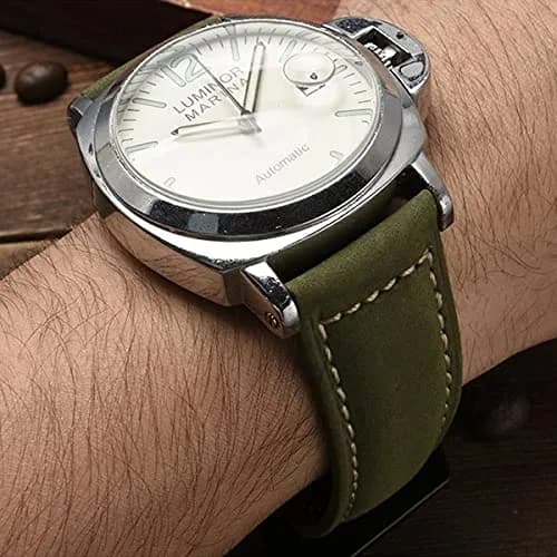Niziruoup 24mm Leather Watch Band Vintage Genuine Leather Compatible with Panerai Men thumbnail 4