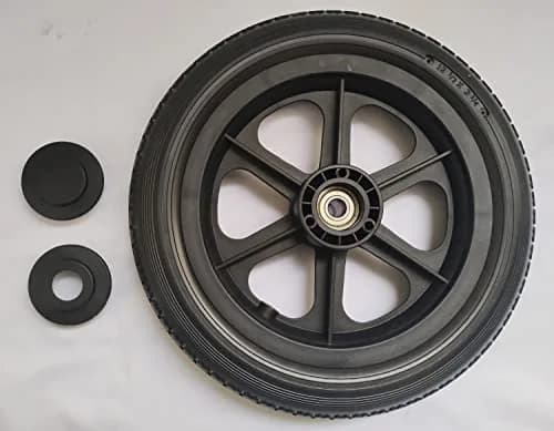 ComsenMed 12-inch Rear Wheel 30.48cm (12.5 x 2.25 inches) | Puncture-Proof Solid Urethane Foam Tire with Bearings thumbnail 2