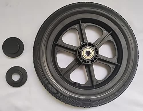 ComsenMed 12-inch Rear Wheel 30.48cm (12.5 x 2.25 inches) | Puncture-Proof Solid Urethane Foam Tire with Bearings thumbnail 3
