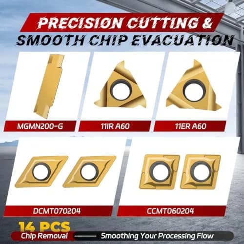 Joogto Indexable Lathe Turning Tool Kit 21Pcs | Precision Machining Set for Professionals & DIY thumbnail 2