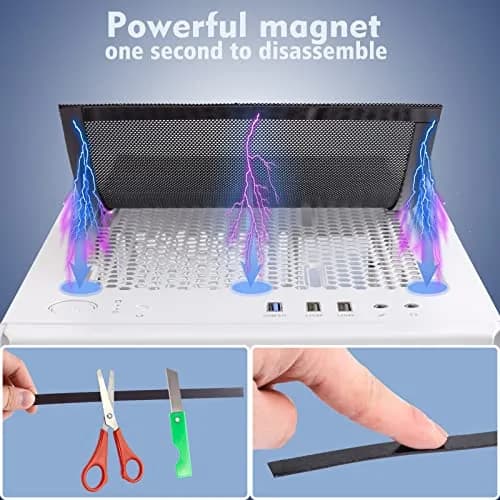 YSSHUI Magnetic PC Dust Filter Mesh 400x300mm | DIY, Reusable, Pet Hair Block thumbnail 5