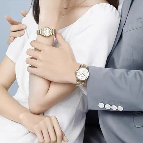 Niziruoup 19mm Stainless Steel Watch Band Two-Tone Silver Gold | Adjustable Metal Bracelet Strap for Smartwatches & Traditional Watches thumbnail 5