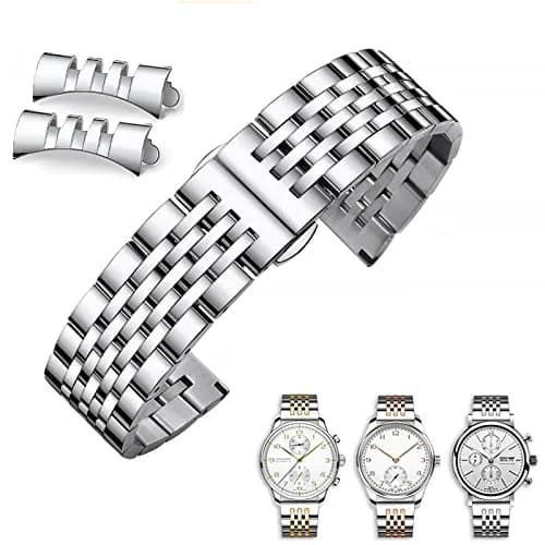 Niziruoup 20mm Stainless Steel Watch Band Strap with Curved Ends | Adjustable Size thumbnail 8