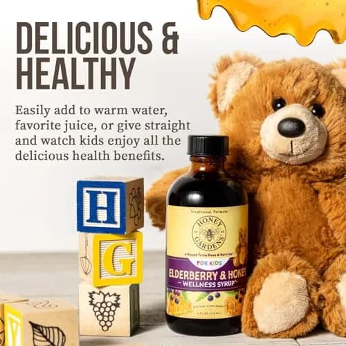 ZAND Elderberry & Honey Syrup 4 Fl Oz | Organic Raw Elderberry & Echinacea for Kids thumbnail 5