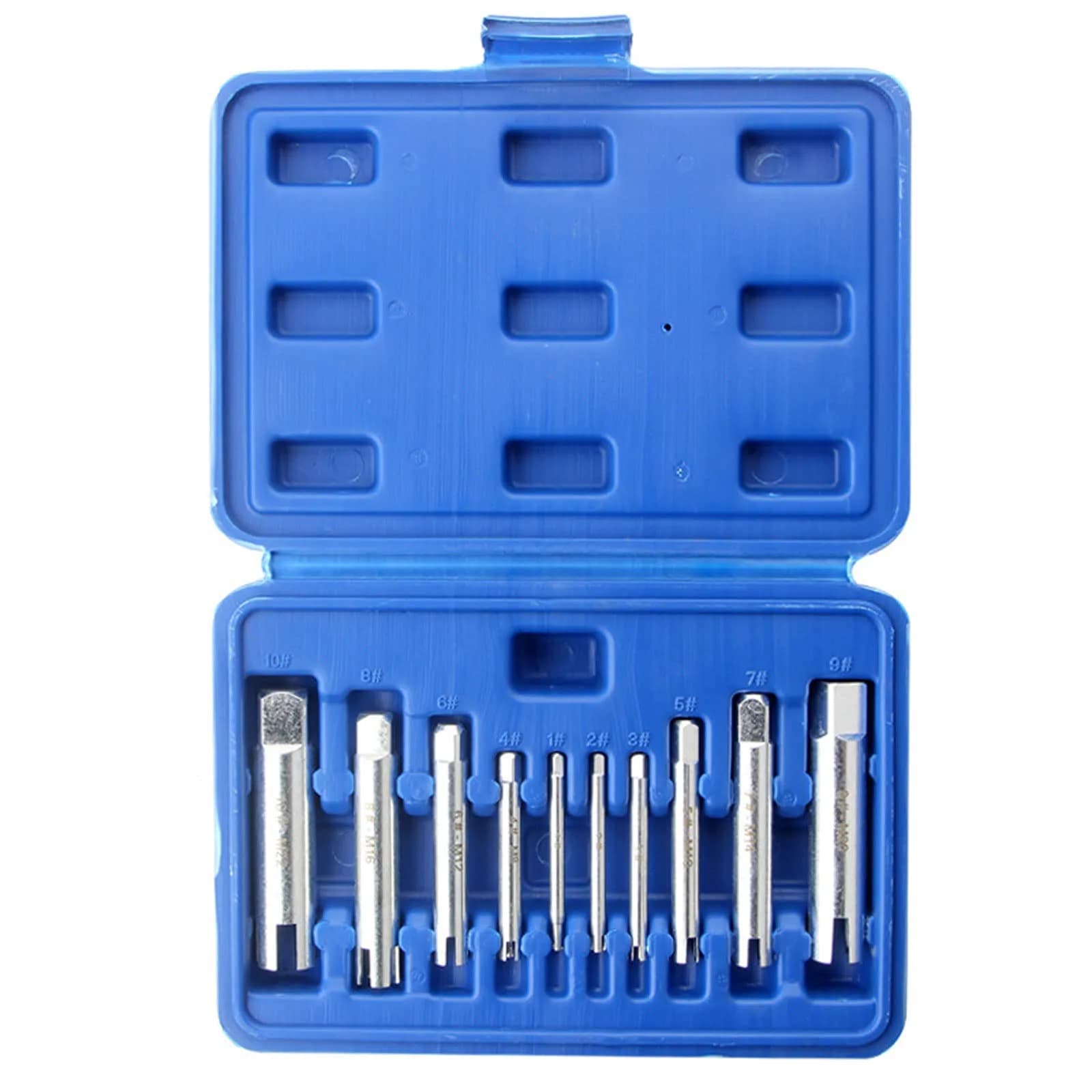 Flylin Screw Tap Extractor Set 10Pcs High Speed Steel | Industrial & Home Repair