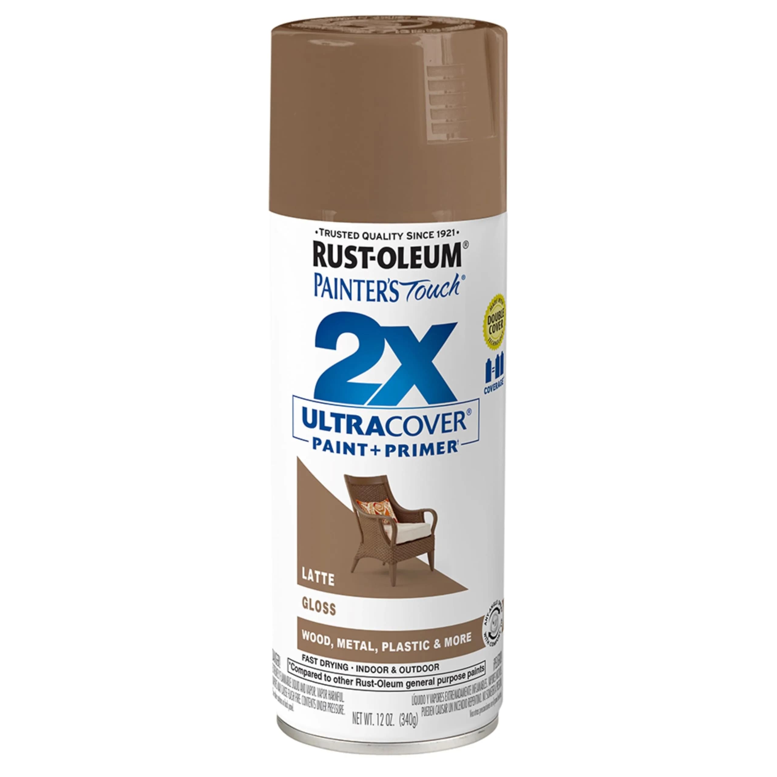 Rust-Oleum Painter's Touch 2X Gloss Latte Spray Paint, 12 Oz (Pack of 1) - main product image