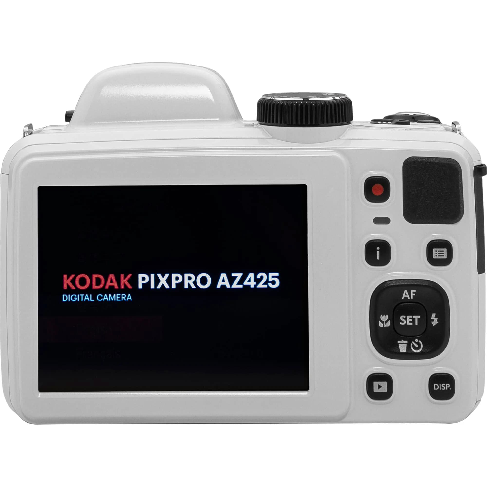 Kodak PIXPRO AZ425 Digital Camera with 42x Optical Zoom, 20MP CCD Sensor, 64GB Card & Accessories (White) - view 6