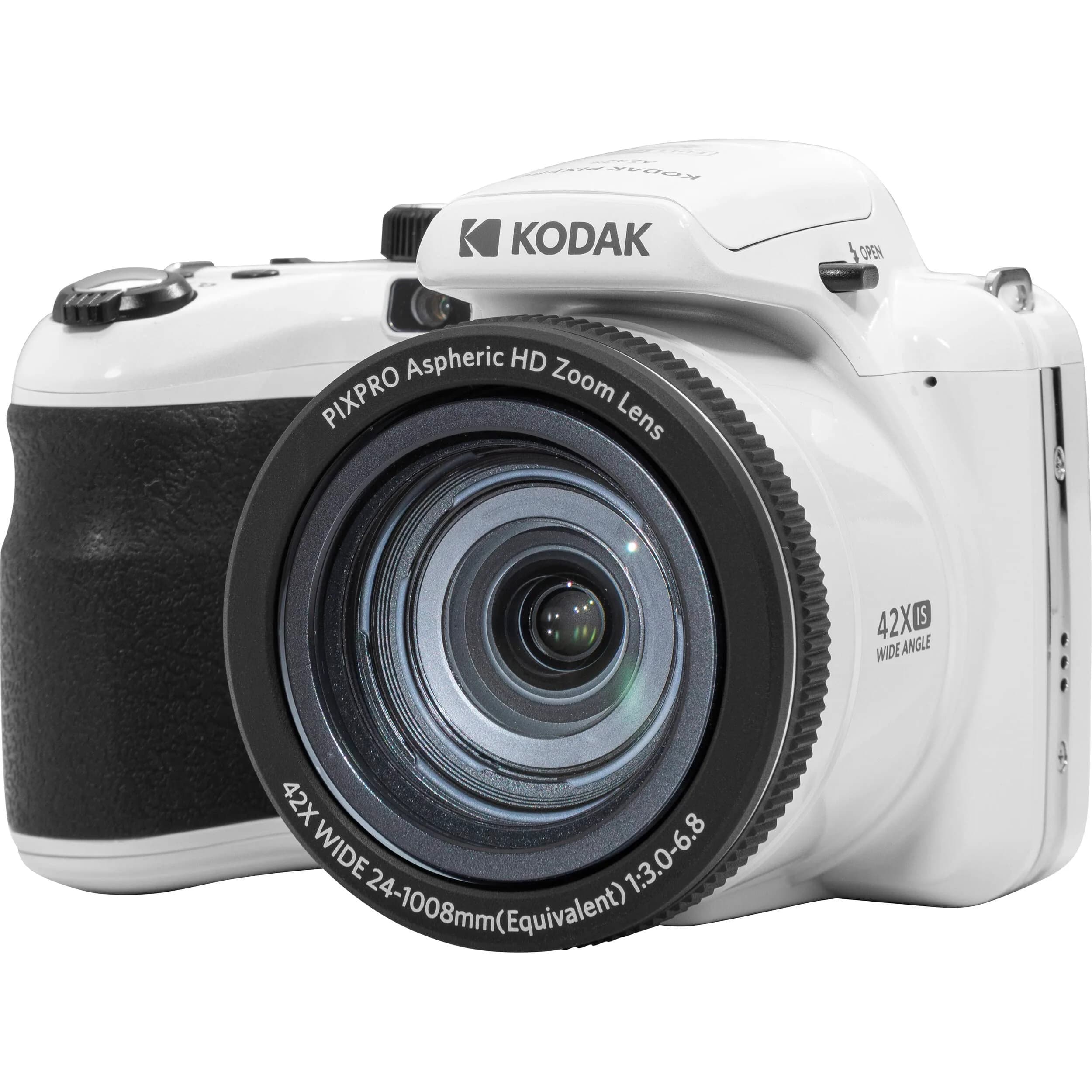 Kodak PIXPRO AZ425 Digital Camera with 42x Optical Zoom, 20MP CCD Sensor, 64GB Card & Accessories (White) - view 2