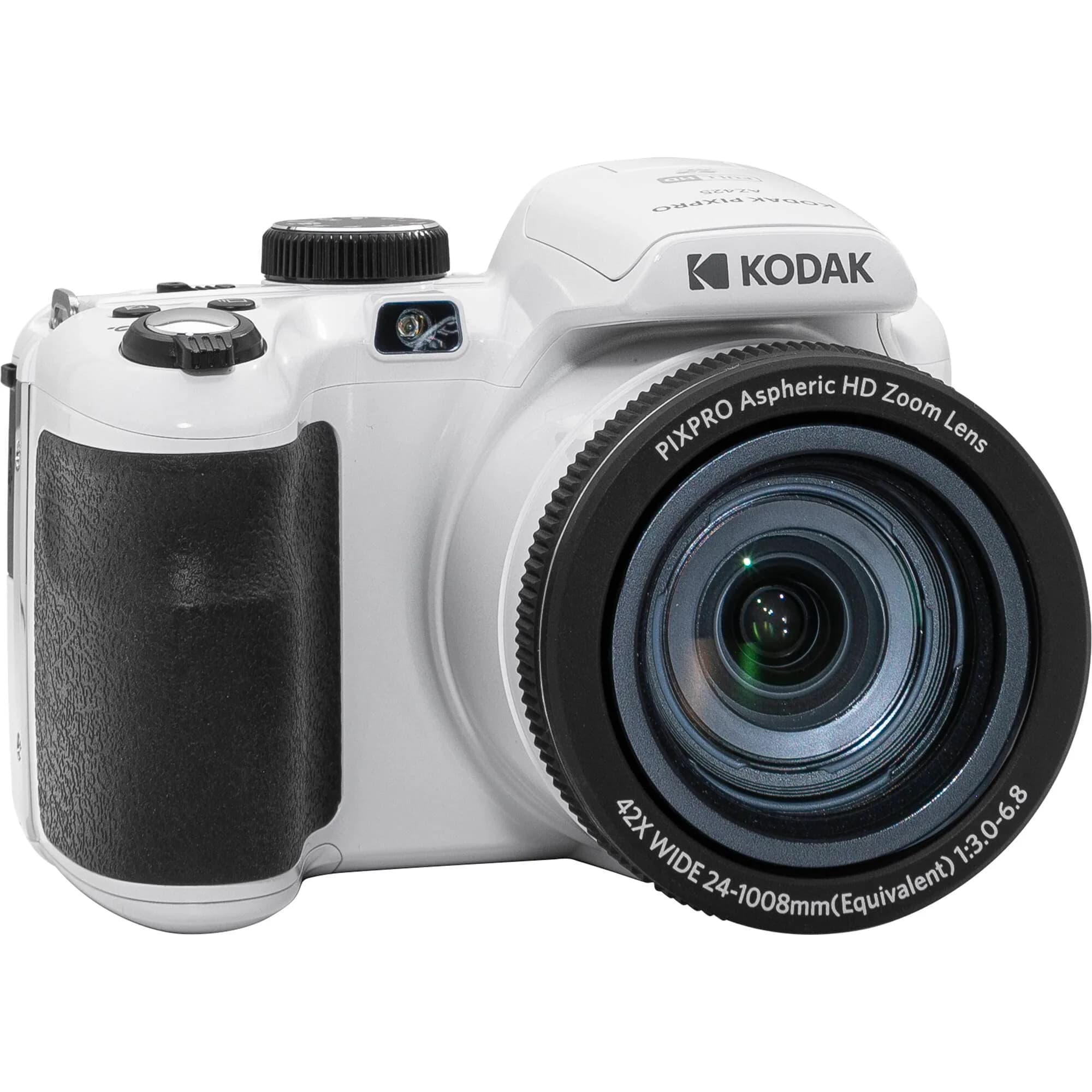 Kodak PIXPRO AZ425 Digital Camera with 42x Optical Zoom, 20MP CCD Sensor, 64GB Card & Accessories (White) - view 3