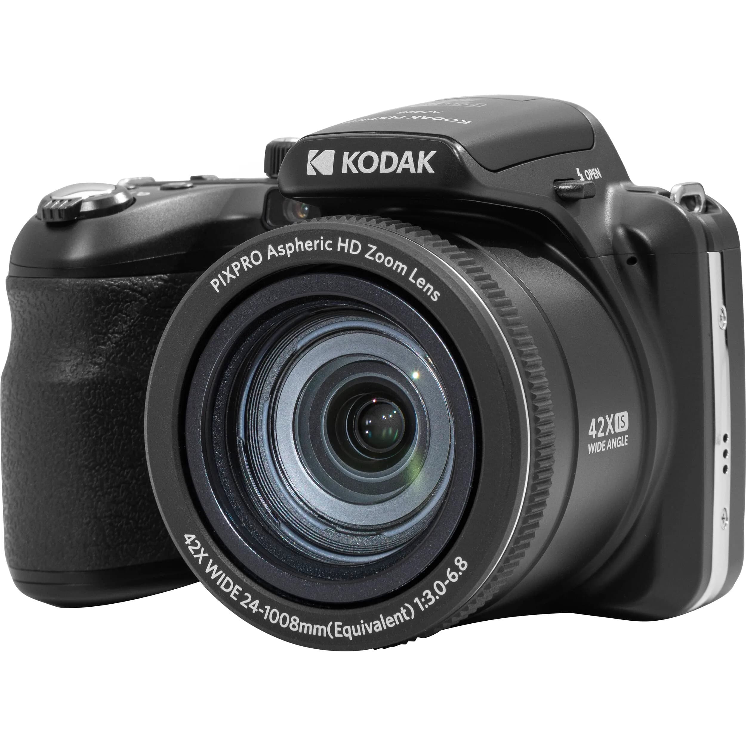 Kodak PIXPRO AZ425 Digital Camera Bundle with 64GB Card, Case & Tripod | 20MP CCD Sensor, 42x Optical Zoom, 1080p HD Video - view 2