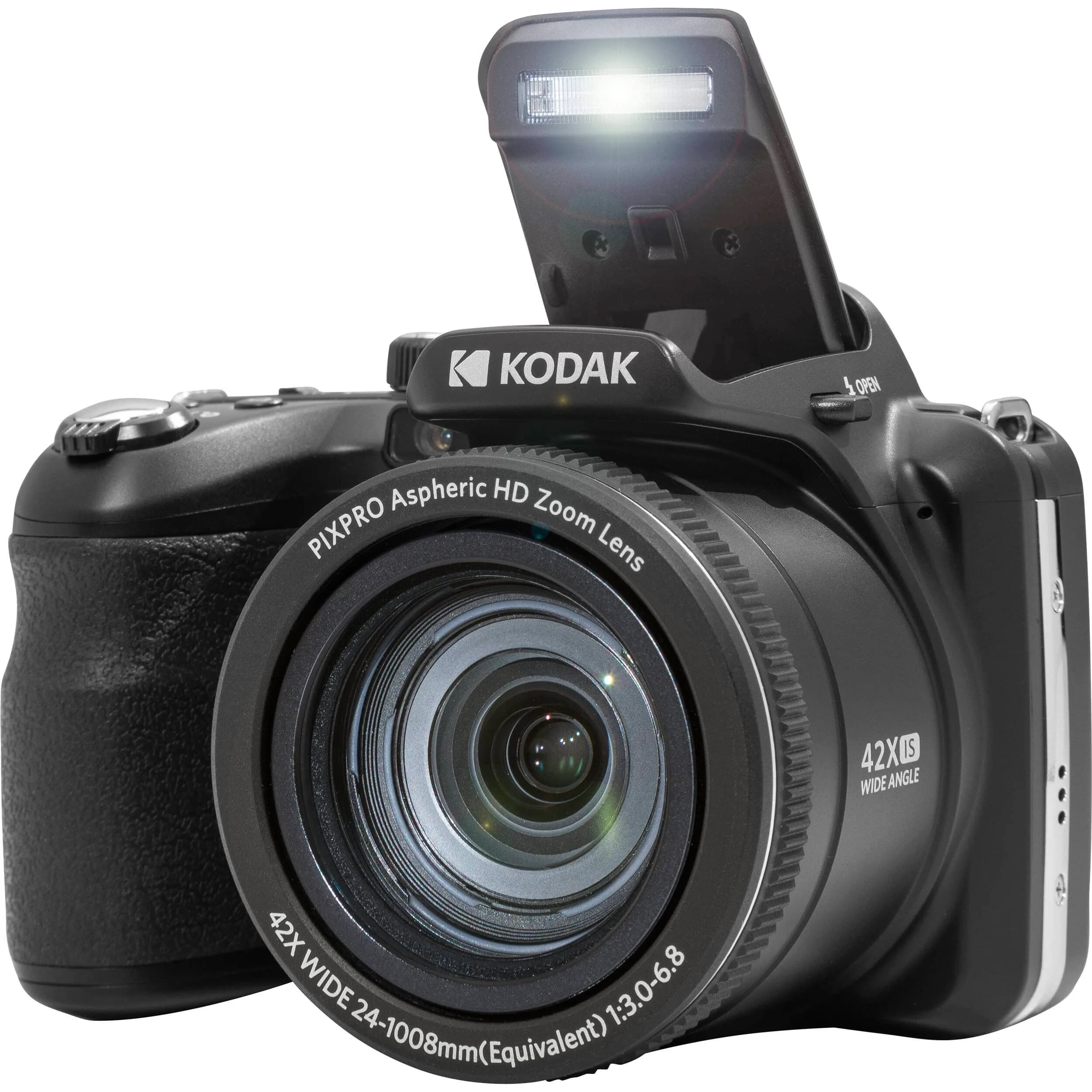 Kodak PIXPRO AZ425 Digital Camera Bundle with 64GB Card, Case & Tripod | 20MP CCD Sensor, 42x Optical Zoom, 1080p HD Video - view 3