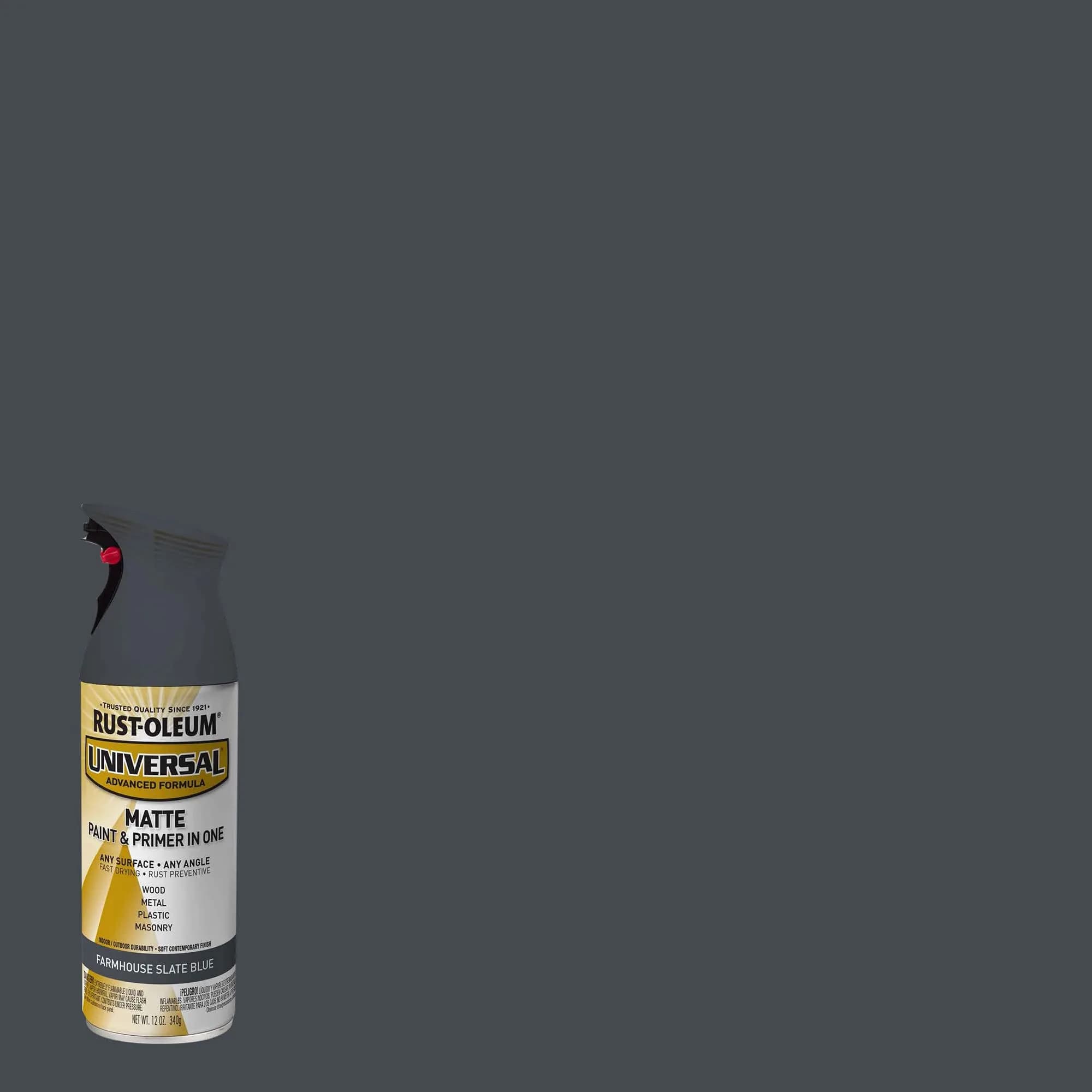 Rust-Oleum Universal All Surface Matte Farmhouse Slate Blue Spray Paint - 12 oz - view 2