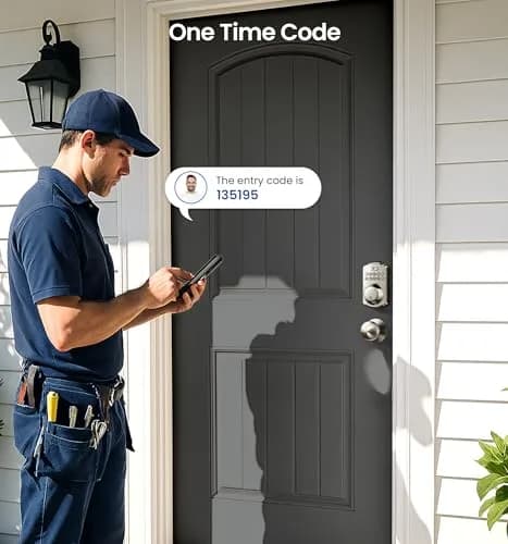Veise KS01C Keyless Entry Deadbolt Door Lock with Knobs, Satin Nickel | ANSI/BHMA Grade 3 Certified, 20 User Codes + Keys thumbnail 7
