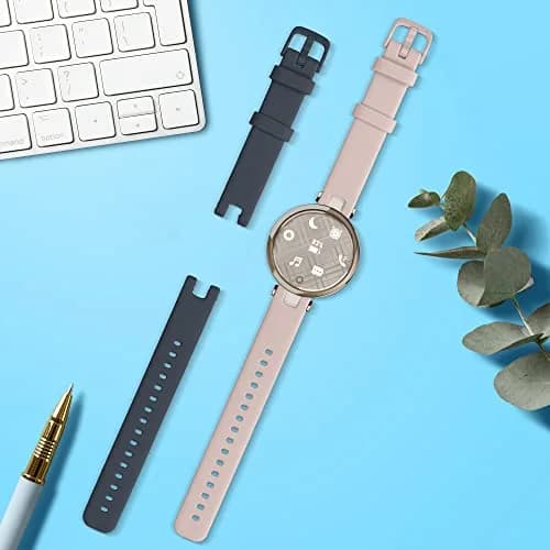 kwmobile Blue Watch Band for Garmin Lily Sport | Adjustable Silicone Strap (14-22 cm / 5.5-8.7 inches) thumbnail 2