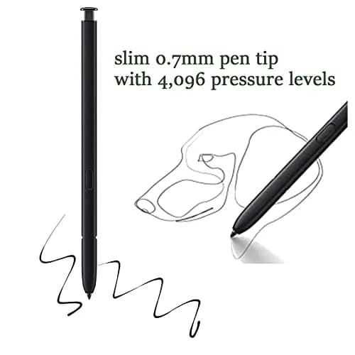 Alovexiong Replacement S Pen for Samsung Galaxy S23 Ultra (Black) | 4096 Pressure Levels thumbnail 7