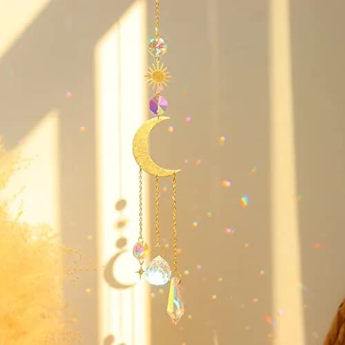 ilclviz Suncatcher Crystal Hanging Sun Catcher | Colorful Rainbows & Elegant Decor (70-120 chars) thumbnail 6