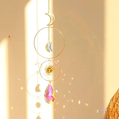 ilclviz Suncatcher Crystal Hanging Sun Catcher | Colorful Rainbows & Elegant Decor (70-120 chars) thumbnail 8
