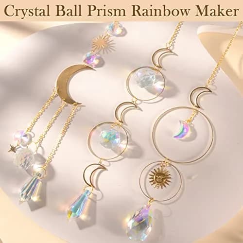 ilclviz Suncatcher Crystal Hanging Sun Catcher | Colorful Rainbows & Elegant Decor (70-120 chars) thumbnail 3
