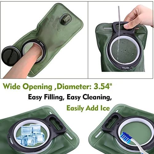 CHERAINTI 1.5L Hydration Bladder | 1.42 L (1.5 L) Water Reservoir for Hiking Backpacks thumbnail 5