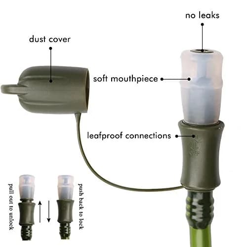 CHERAINTI 1.5L Hydration Bladder | 1.42 L (1.5 L) Water Reservoir for Hiking Backpacks thumbnail 3