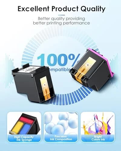 TECKKIN 65XL Black Ink Cartridge Replacement for HP 65 Black Ink Cartridge | High Yield, Compatible with HP Deskjet & Envy Series thumbnail 4