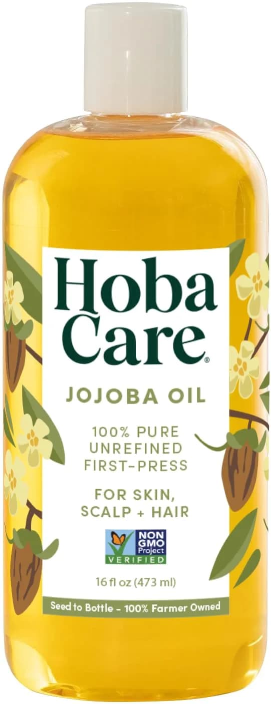 HobaCare Organic Jojoba Oil 16 oz | Moisturizing & Hair Care for All Skin Types — Jojoba 16 fl oz
