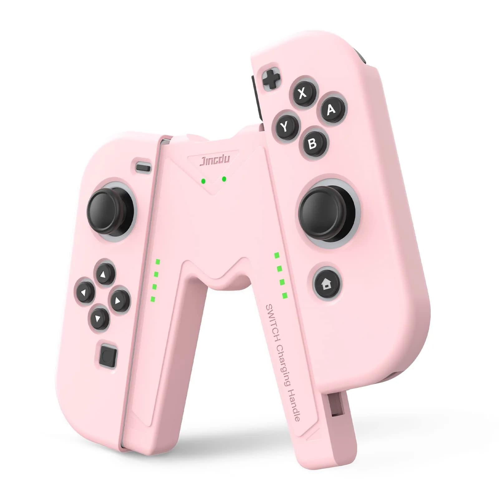 JINGDU Pink Switch Joy-Con Charging Grip with Indicators | 45W USB-C PD Charger - main product image