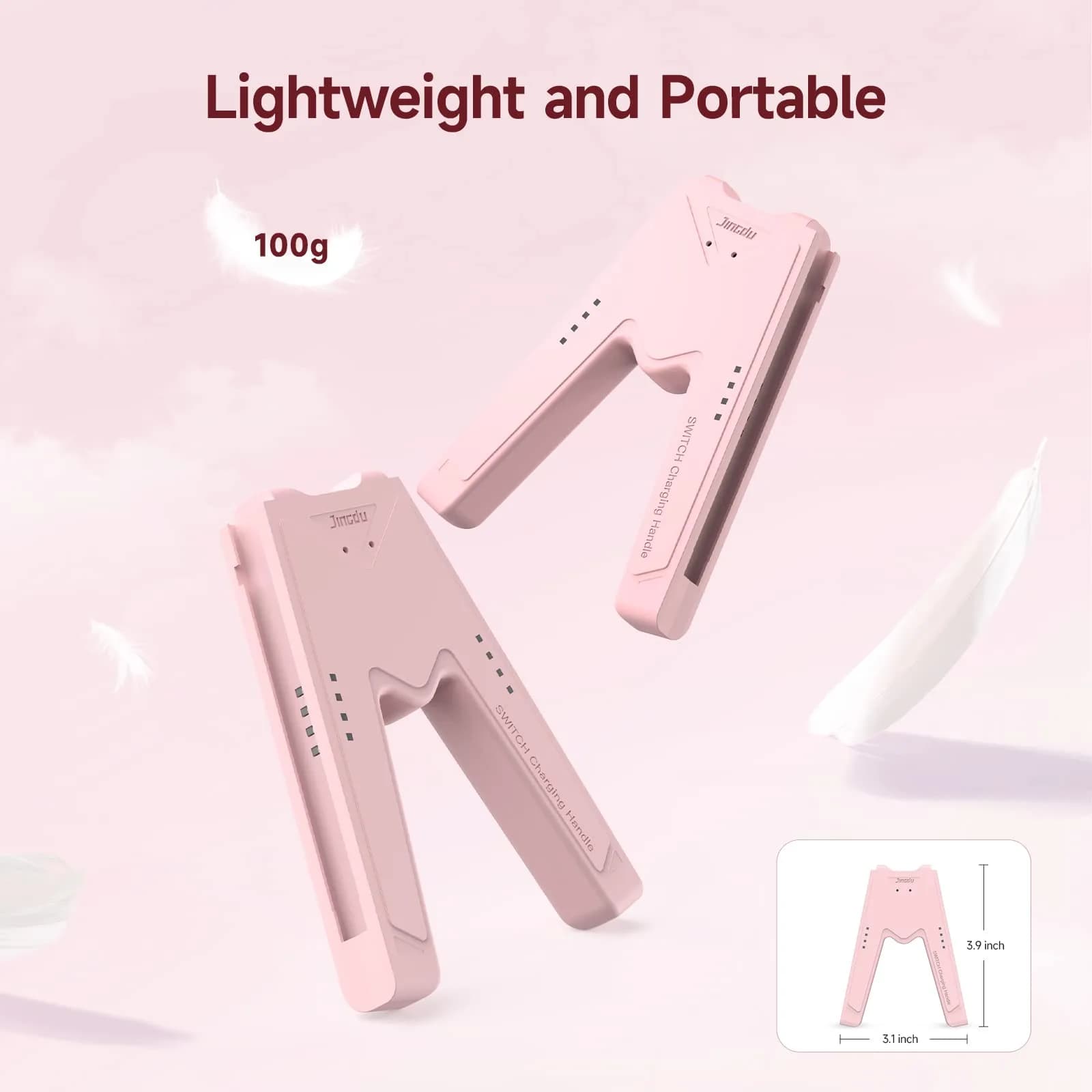 JINGDU Pink Switch Joy-Con Charging Grip with Indicators | 45W USB-C PD Charger - view 5
