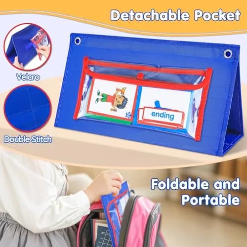 AKAYOK CVC Word Building Desktop Pocket Chart with 108 Phonics Flash Cards | Early Reading & Spelling Alphabet Learning Tools for Preschool, Kindergarten, Homeschooling thumbnail 6