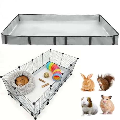 DZWLKJ Waterproof Guinea Pig Cage Liner 61x122cm (24x48 inches) | Easy Clean & Odor Control for Small Animals thumbnail 1