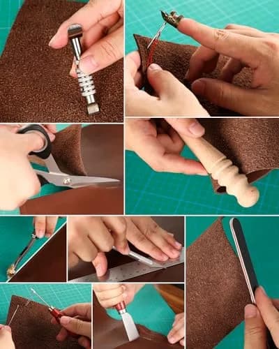 Nicpro Leather Tooling Kit 85PCS | Beginner & Professional Leathercraft Tools with Storage Bag thumbnail 7