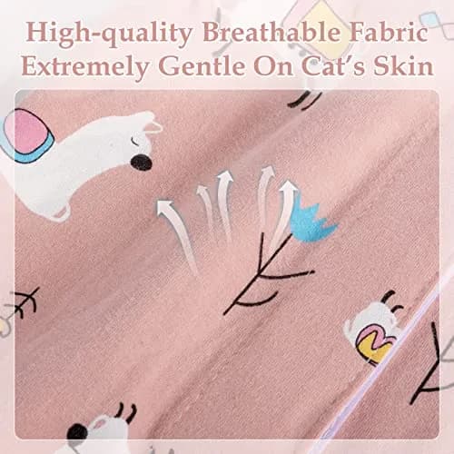 ANWA Cat Recovery Suit Large | Breathable Post-Surgery Cat Suit for Female thumbnail 5