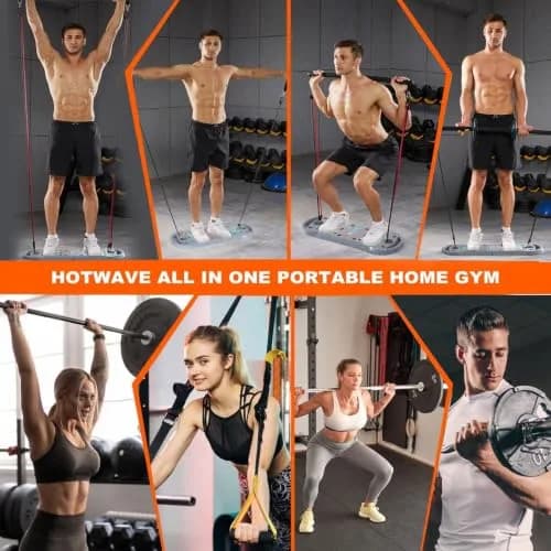 HOTWAVE Push Up Board, Foldable Portable 20 in 1 Home Workout Equipment thumbnail 5