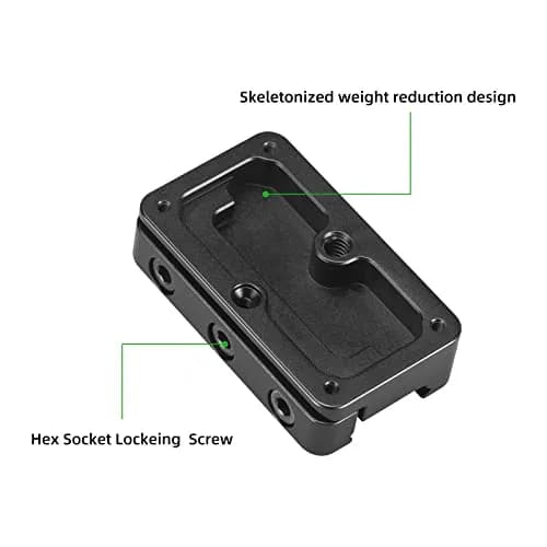 FANAUE FGP-65 Picatinny Arca-Swiss Compatible Rail Plate 6061 Aluminum | Anti-Slip Mount for Tripods (70-120 chars) thumbnail 3
