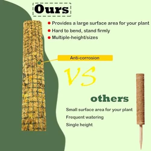 chicarry DIY Moss Pole Kit for Climbing Plants, 2.0m (6.6ft) Steel Mesh with Plier & Ties | Supports Monstera, Pothos, Philodendron Growth thumbnail 5