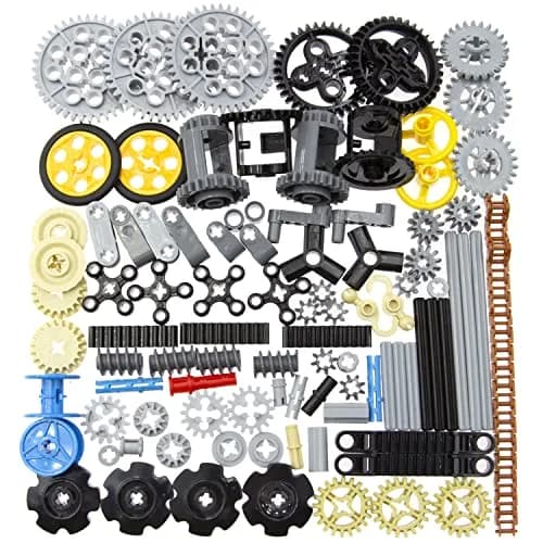 Habow 116pcs Technic Parts - Gears, Axle, Pin, Connector, Wheels | Building Blocks for Kids thumbnail 1